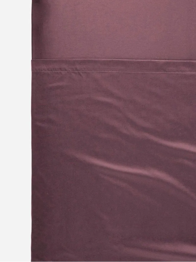Gold Seal Certified Egyptian Cotton 600 Thread Count Flat Sheet Mauve