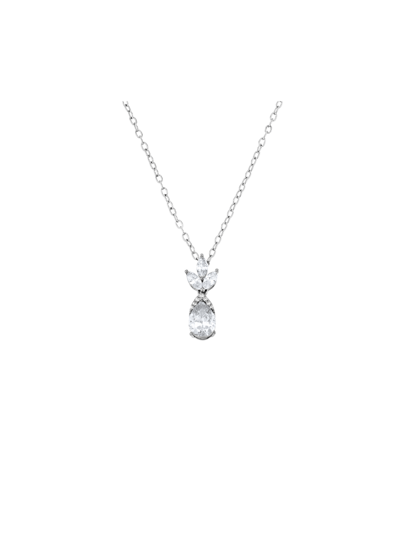 Cheté Sterling Silver White Cubic Zirconia Women’s Ballerina Pendant