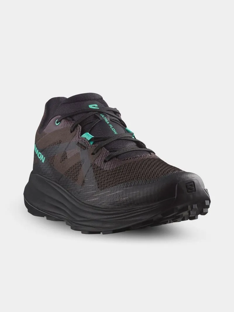 Mens Salomon Ultra Flow Black Trail Running Shoes