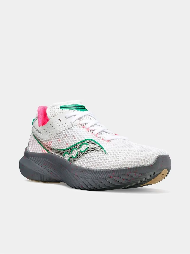 Women's Saucony Kinvara 14 White Running Shoes
