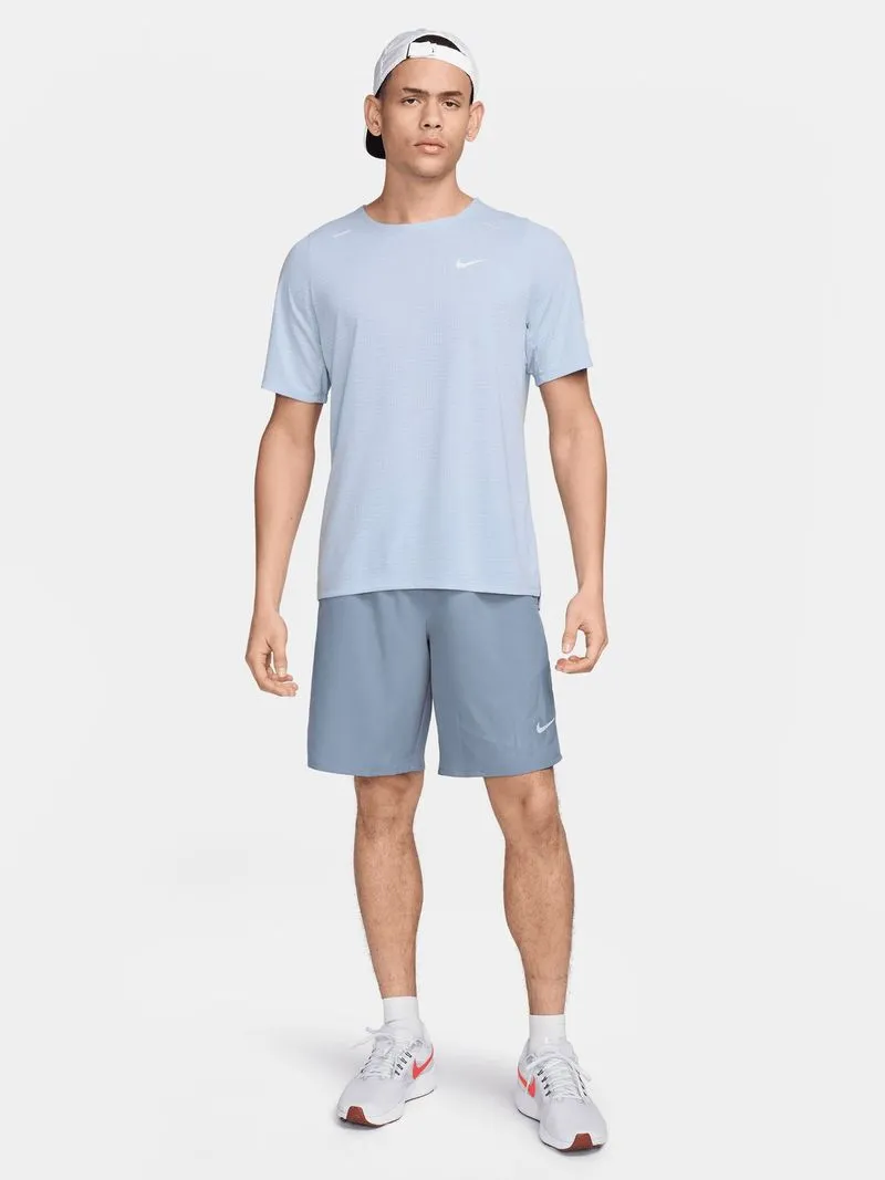 Mens Nike Dri-Fit Challenger 9 Inch Unlined Steel Blue Shorts