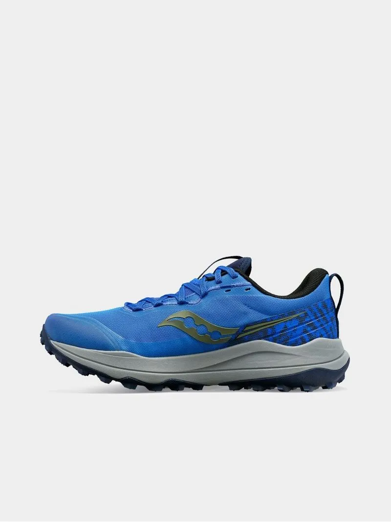 Mens Saucony Xodus Ultra 2 Blue/Grey Trail Running Shoes