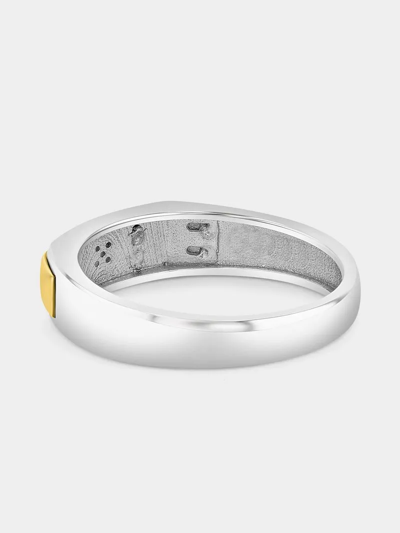 Yellow Gold & Sterling Silver Earth Grown Diamond Dress Ring