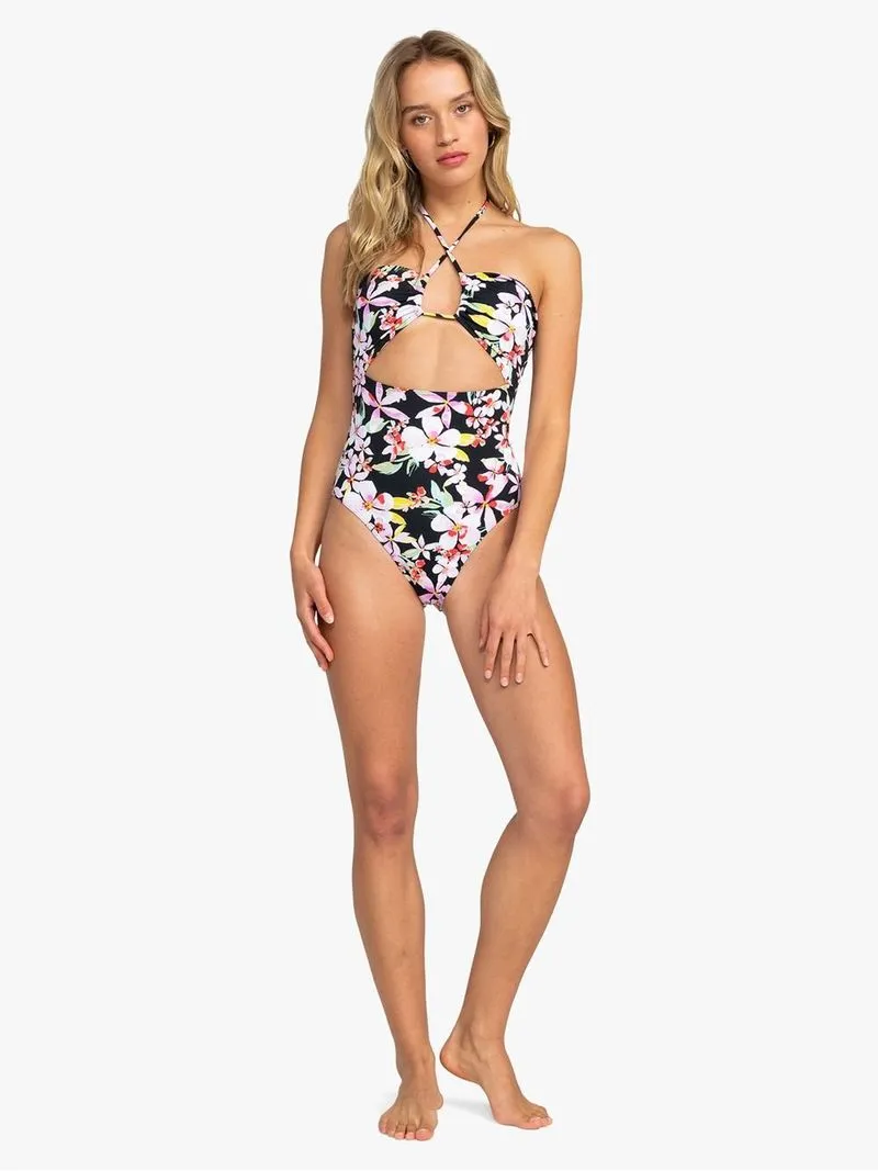 Women's Roxy Anthracite New Life Beach Classic One Piece