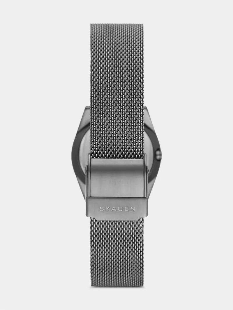 Skagen Women's Grenen Lille Gunmetal Plated Stainless Steel mesh Watch