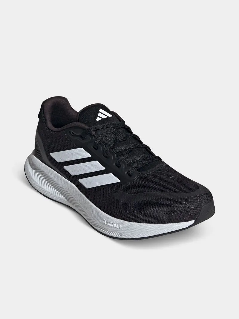 Mens adidas Runfalcon 5 Black/White Running Shoes
