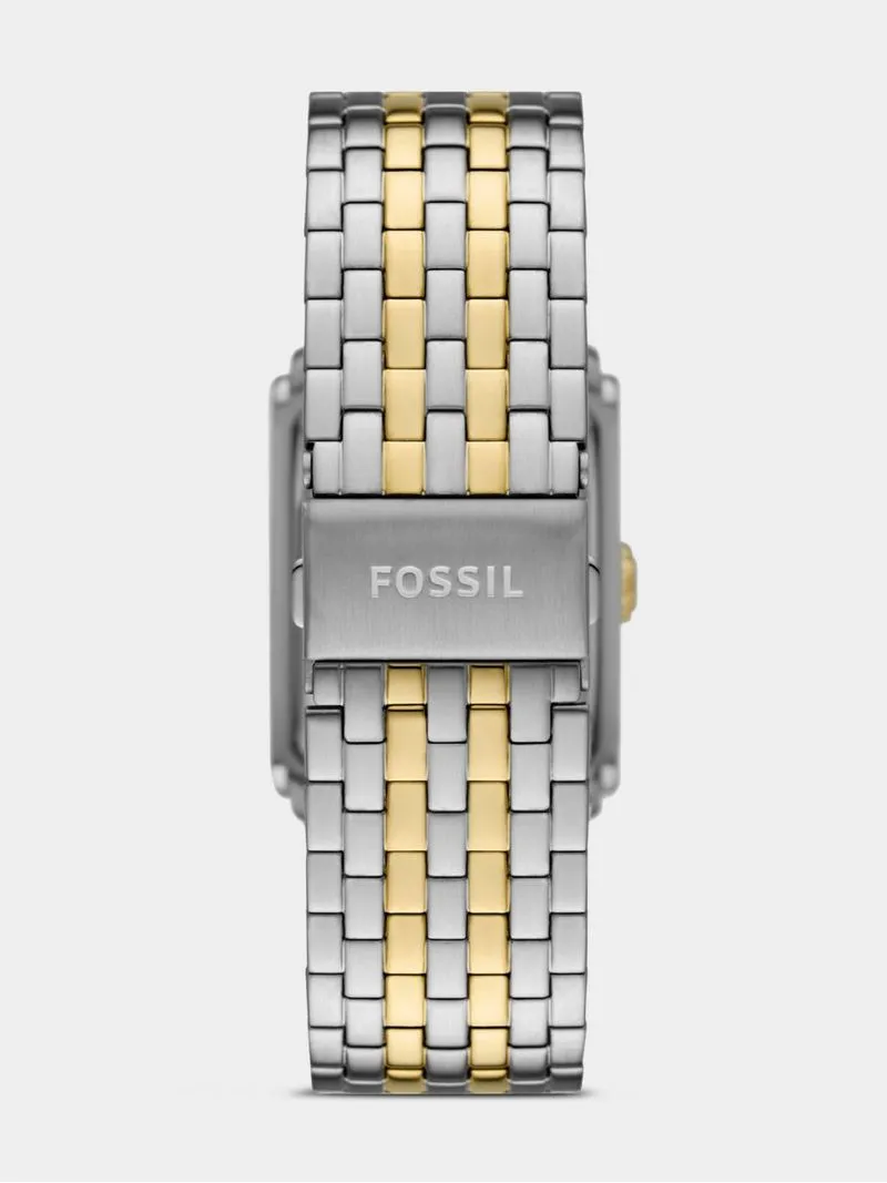Fossil Carraway Stainless Steel & Gold Plated Bracelet Watch