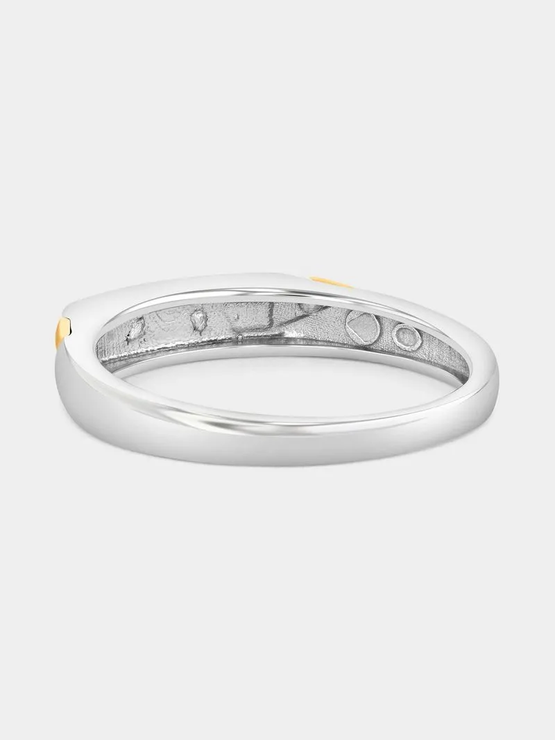 Yellow Gold & Sterling Silver Earth Grown Diamond Dress Ring