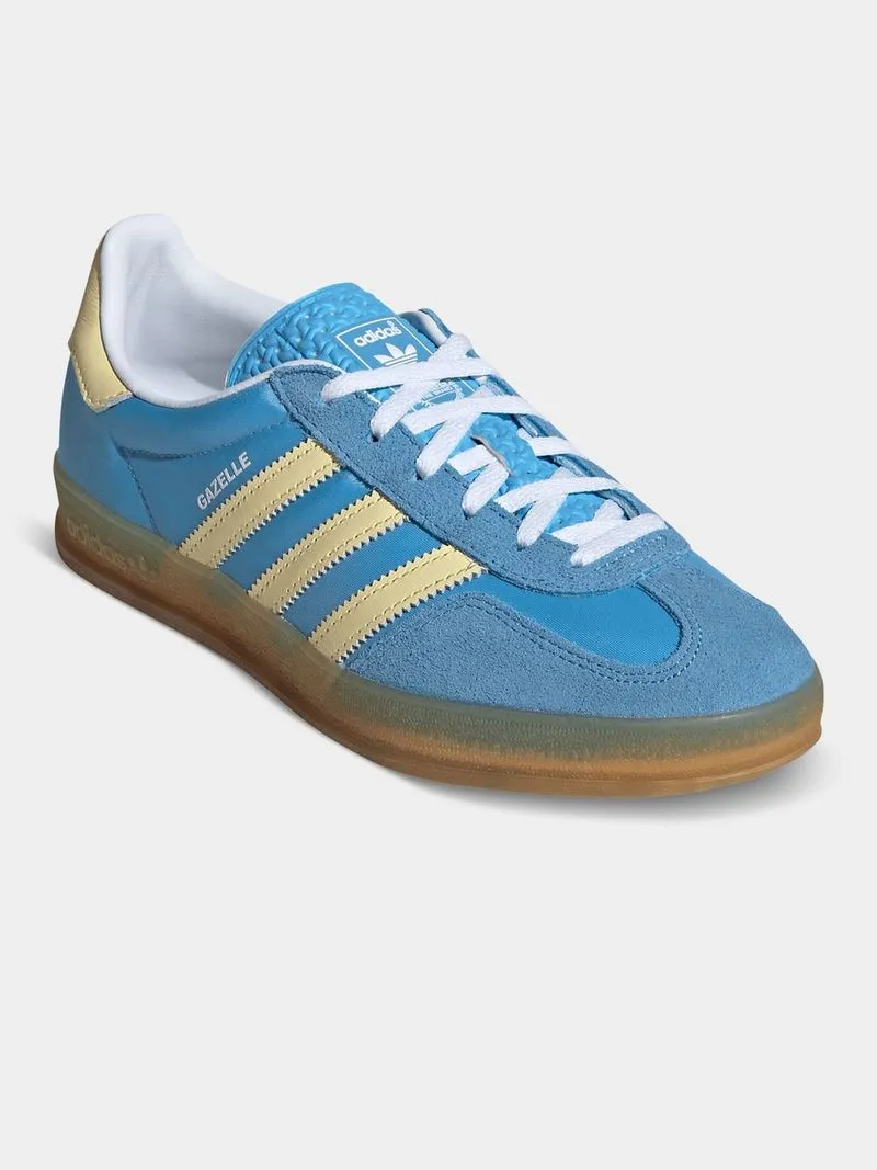 adidas Originals Women's Gazelle Blue/Yellow Sneaker