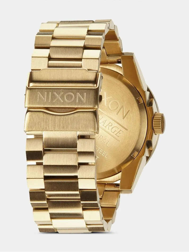 Nixon Men's Corporal SS Gold Plated & Indigo Stainless Steel Watch
