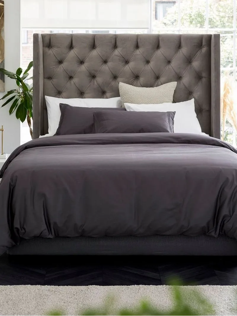 Gold Seal Certified Egyptian Cotton 800 Thread Count Pillowcase Charcoal