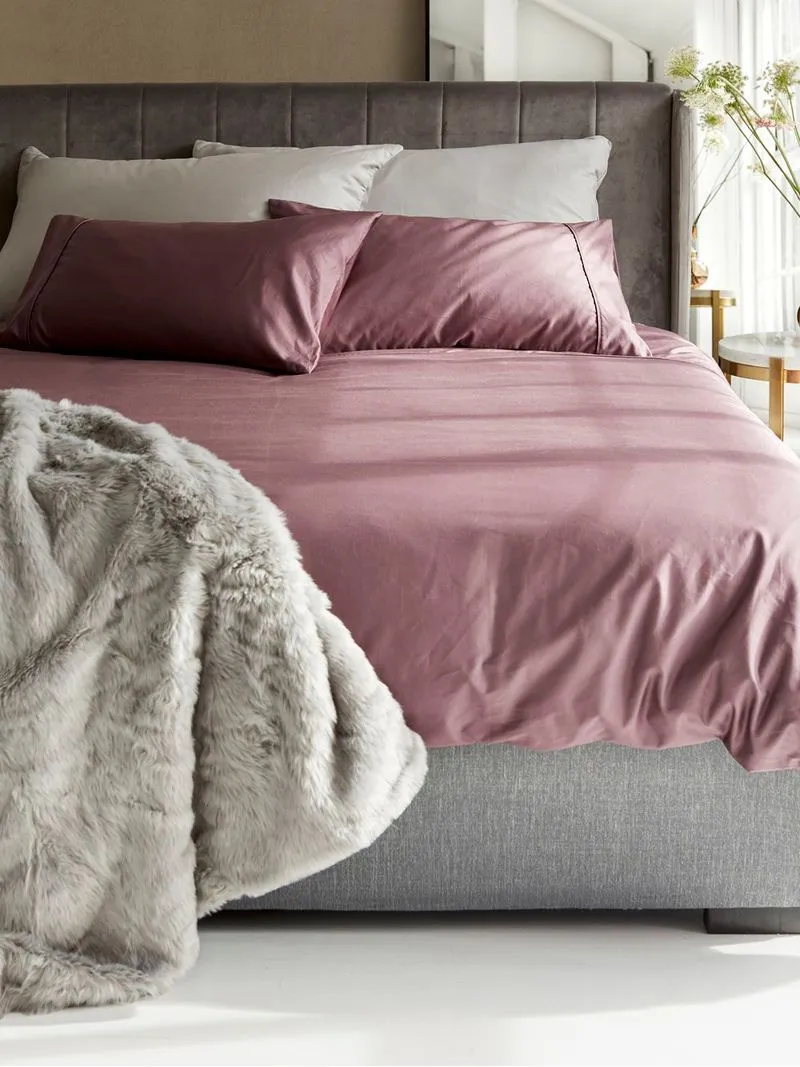 Gold Seal Certified Egyptian Cotton 600 Thread Count Pillowcase Mauve