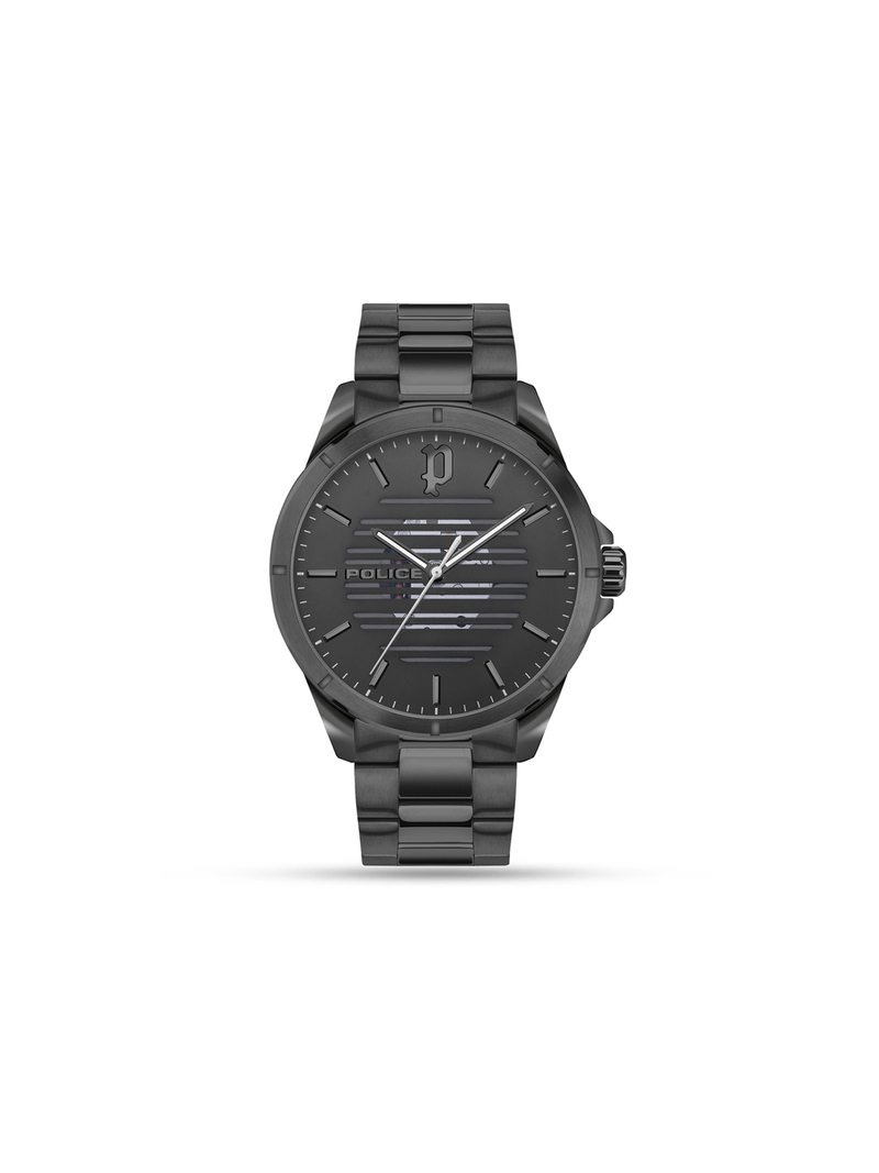 Police Men's Bawara Gunmetal Plated Stainless Steel Bracelet Watch