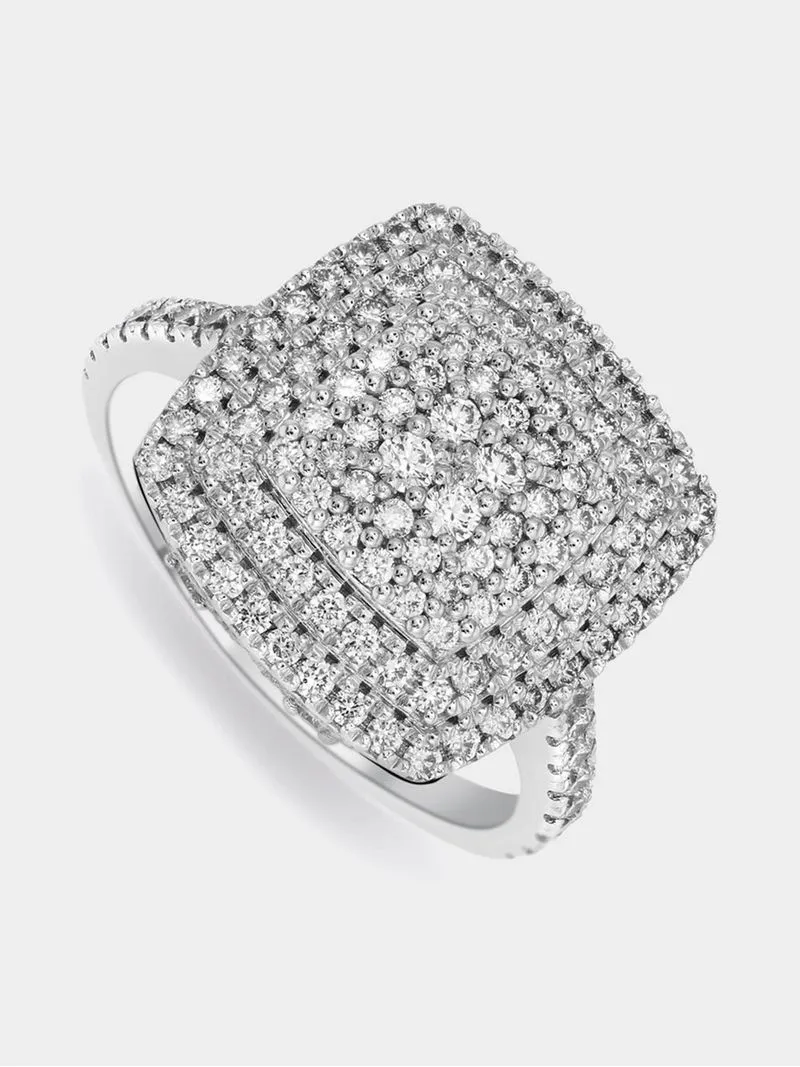 White Gold 0.90ct Diamond 125 Year Anniversary Ring
