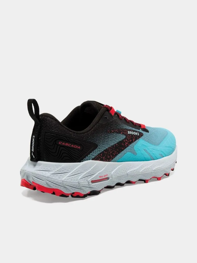 Womens Brooks Cascadia 17 Bluefish/Black Trail Running