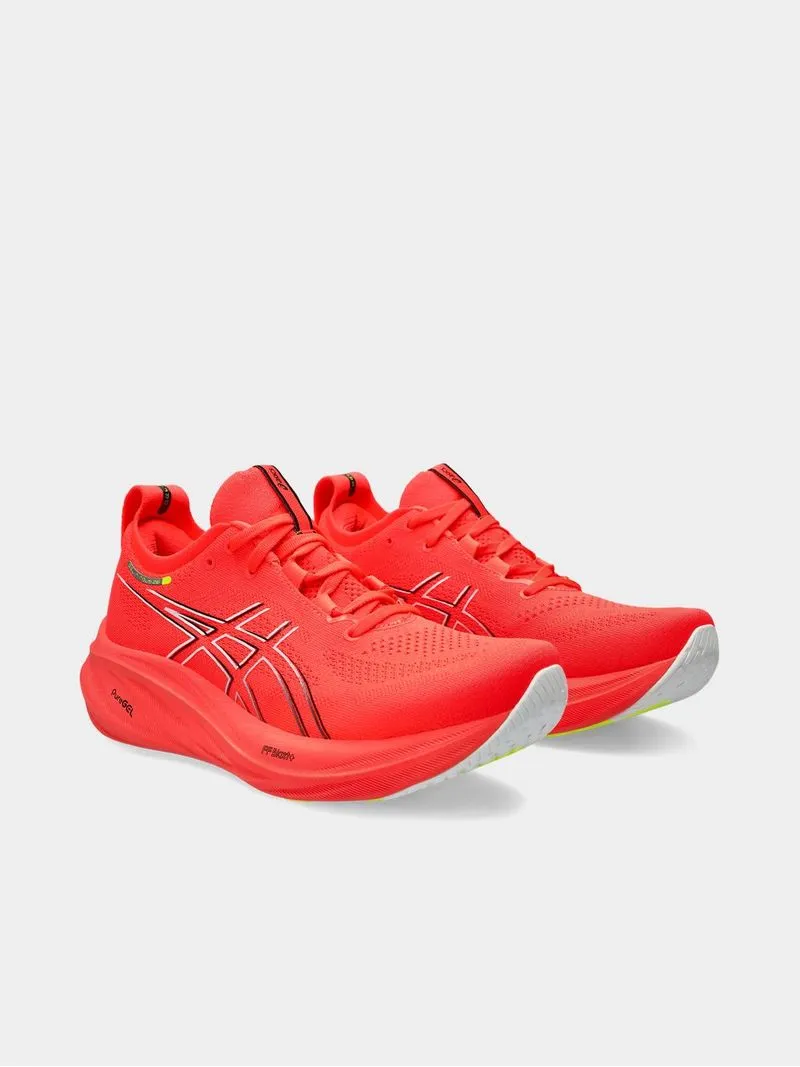 Mens Asics Gel-Nimbus 26 Sunrise Red Running Shoes
