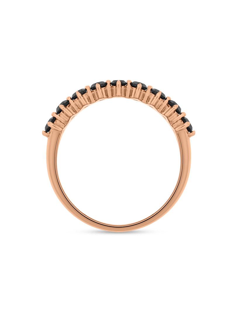 Rose Gold 0.50ct Black Diamond My Forever Direction Eternity Ring