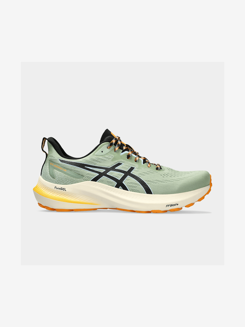 Mens Asics Gel GT-2000 12 TR Nature Bathing/Yellow Running Shoes