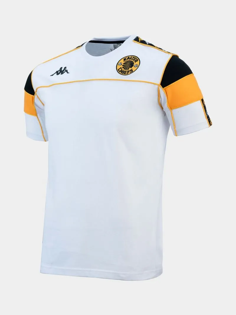 Mens Kappa Kaizer Chiefs 222 Banda Arari White Tee