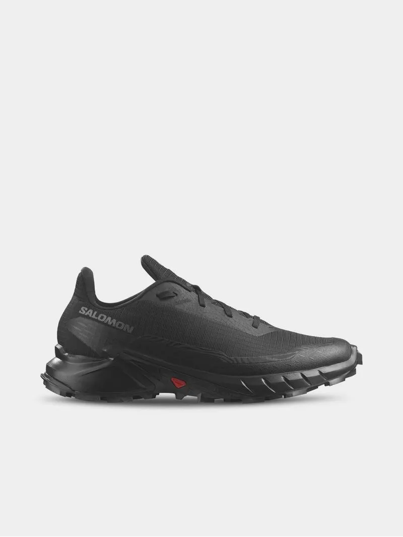 Mens Salomon Alphacross 5 Black Trail Running Shoes