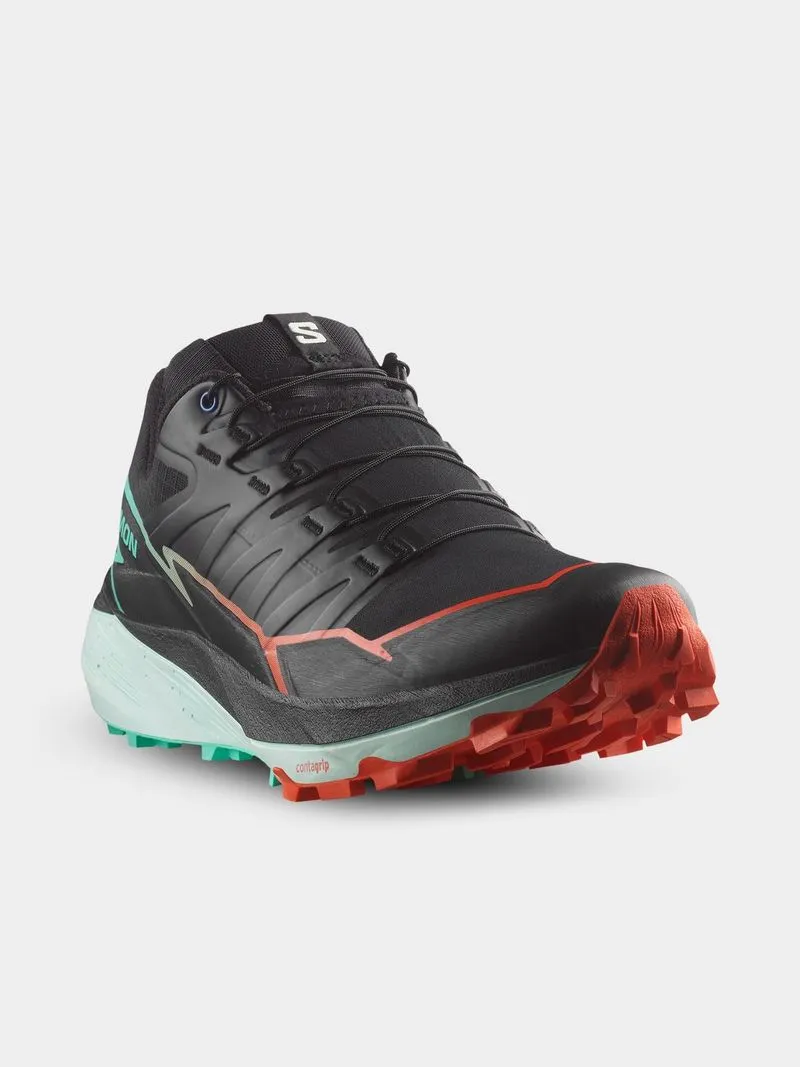 Mens Salomon Thundercross Black/Blue Trail Running Shoes