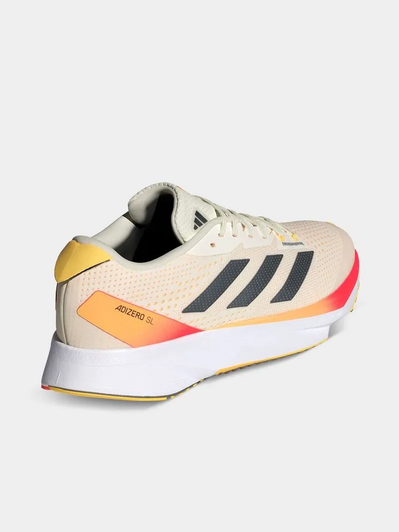 Mens adidas Adizero SL Beige/Orange Running Shoes