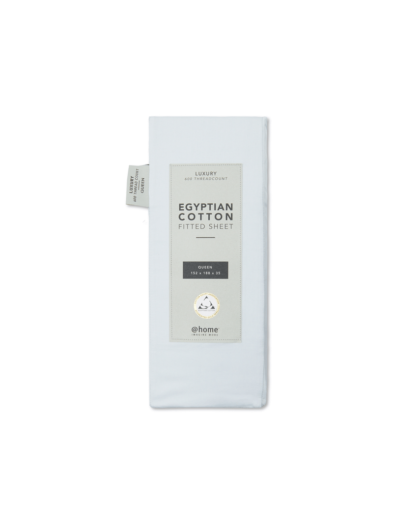 Gold Seal Certified Egyptian Cotton 600 Thread Count Fitted Sheet Light Blue