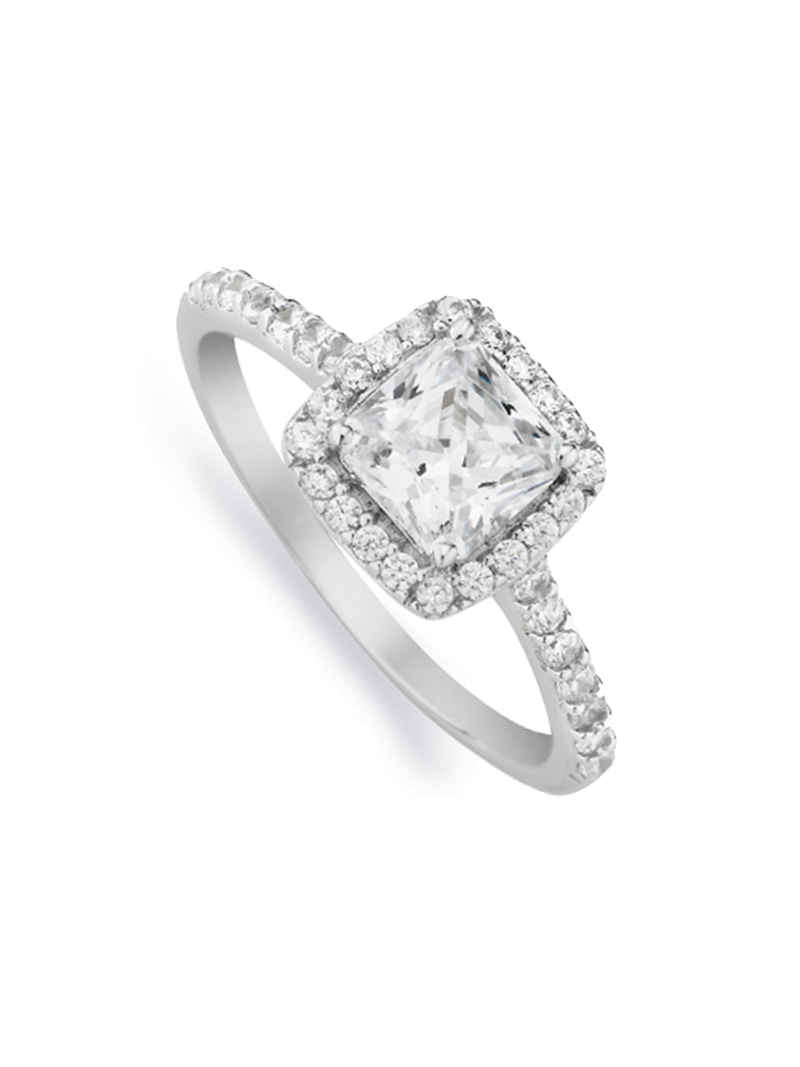 Cheté Sterling Silver & Cubic Zirconia Ladies Vintage Ring