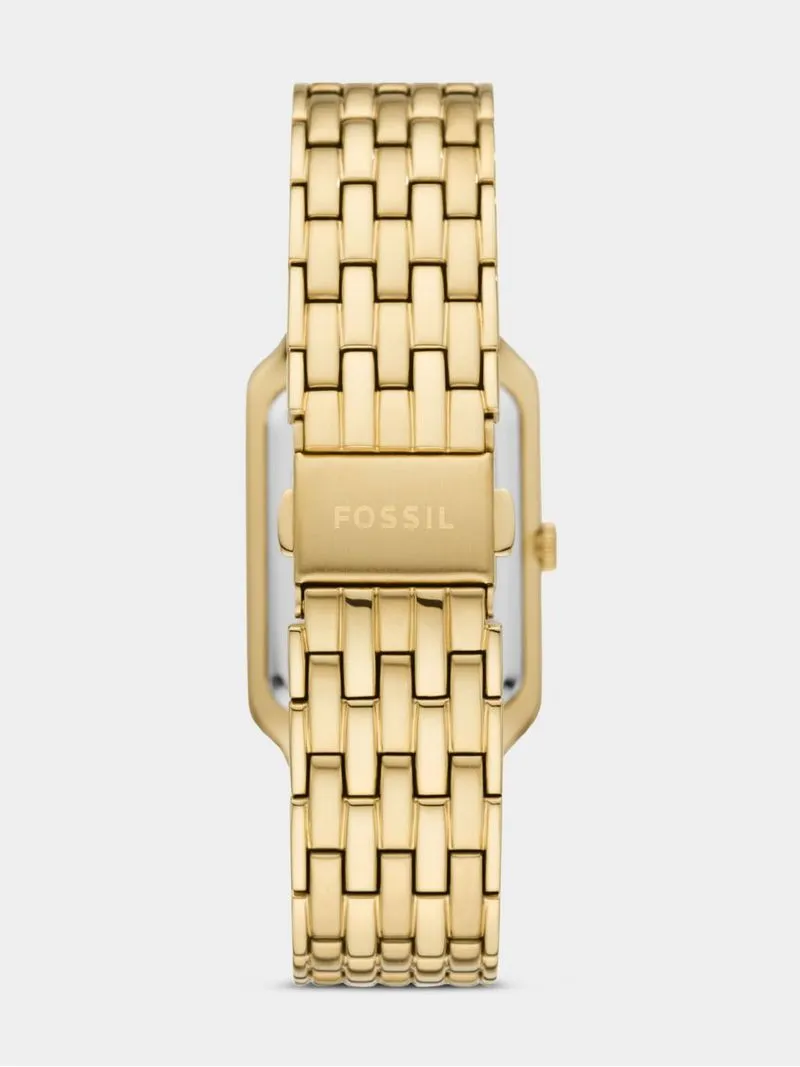 Fossil Raquel Gold Plated Stainless Steel Bracelet Watch