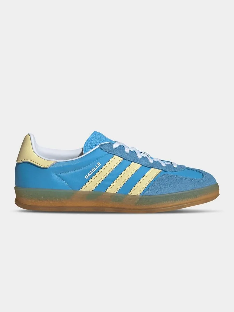 adidas Originals Women's Gazelle Blue/Yellow Sneaker