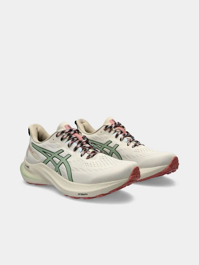 Womens Asics GT-2000 12 Nature Bathing/Rose Rouge Trail Running Shoes