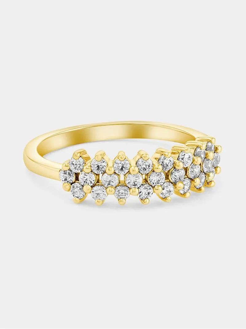 Yellow Gold 0.50ct Diamond Women’s Scatter Ring