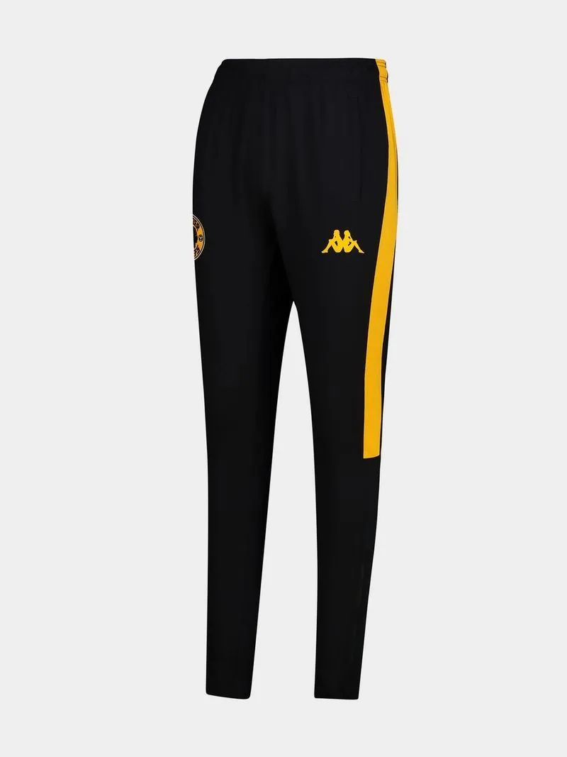 Mens Kappa Kaizer Chiefs Abunszip Pro Am Black Training Pants