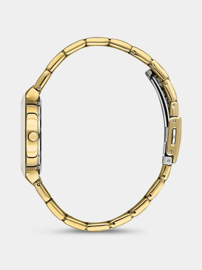 Daniel Klein Gold Plated Two-Tone Stainless Steel Bracelet Watch
