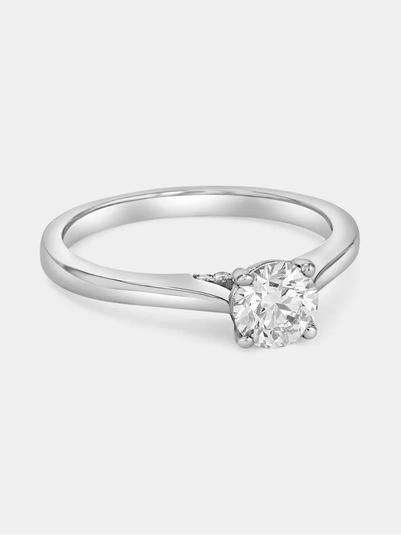 White Gold 0.7ct Lab Grown Diamond Solitaire Ring