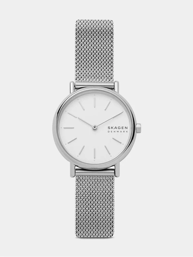 Skagen Women's Signatur Silver Plated Stainless Steel Mesh Watch