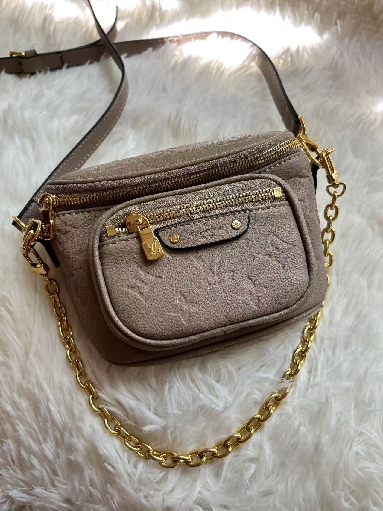 LV Mini Bum Bag Turtledove