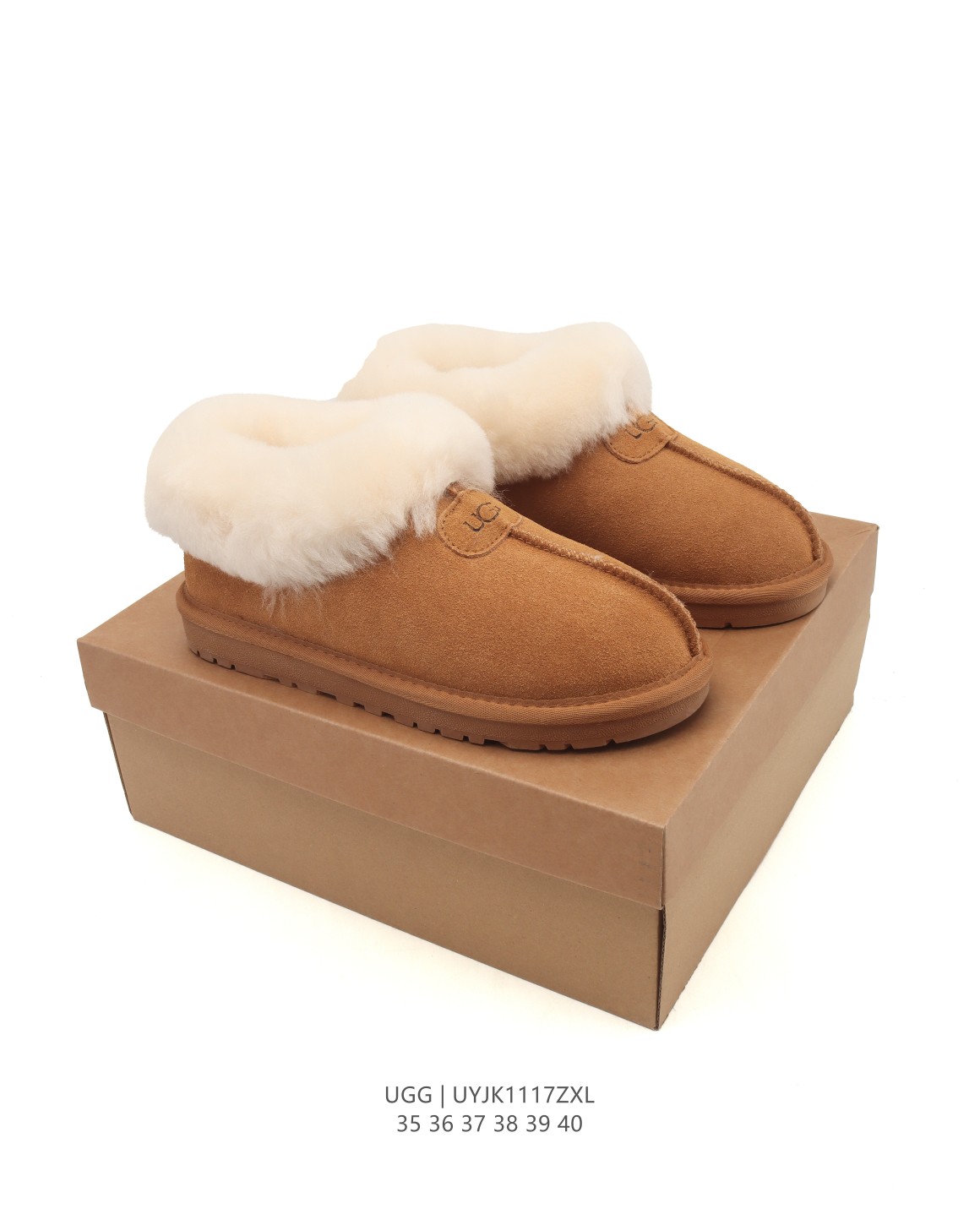 UGG snow boots with a large fur collar! A must-have for fall and winter.
