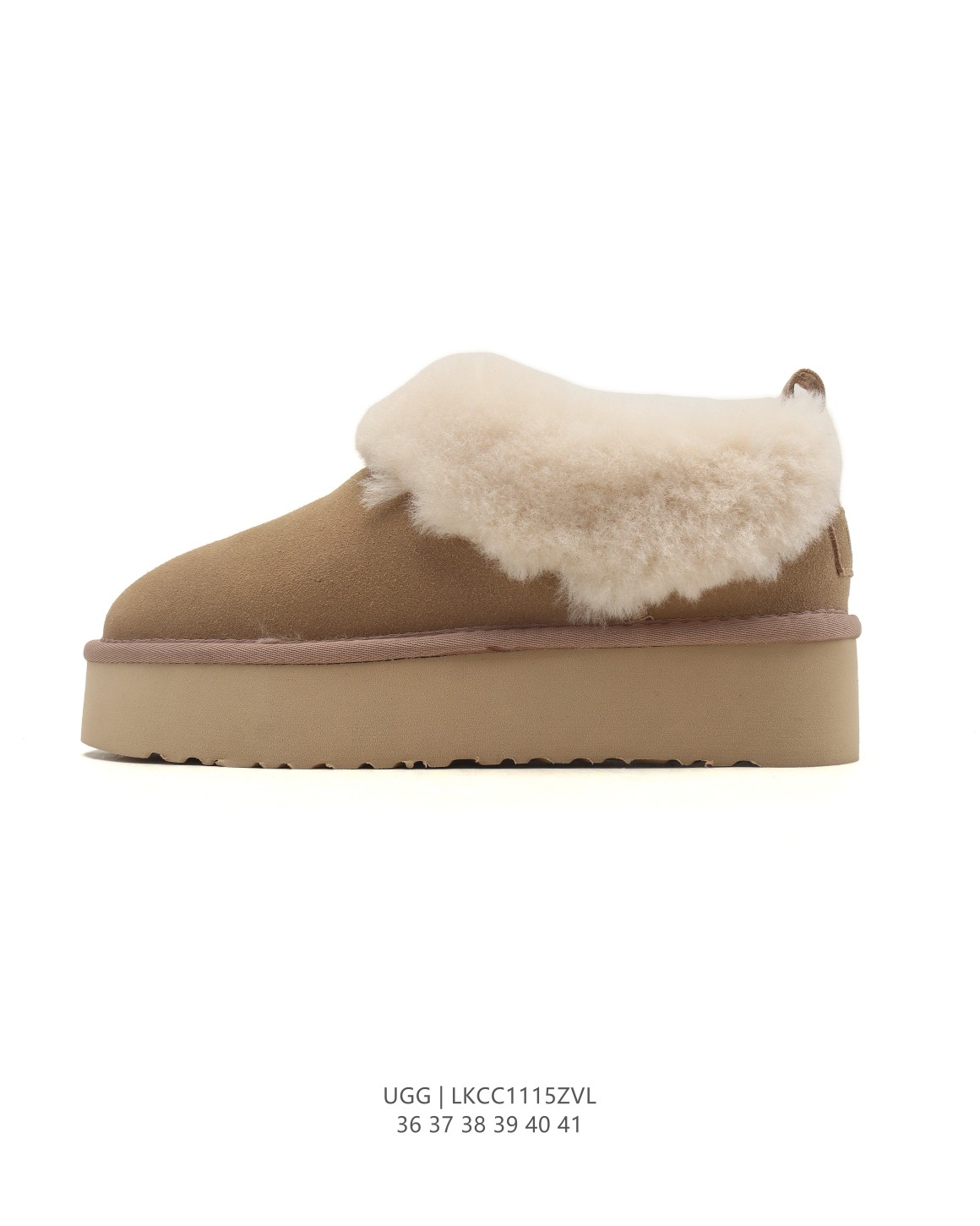 UGG snow boots with large fur collar