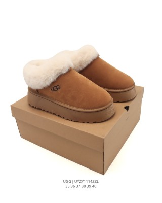 UGG snow boots with large fur collar