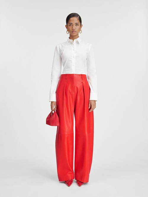 Le pantalon Ovalo cuir