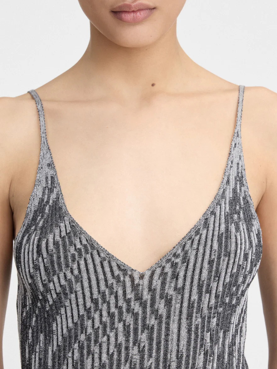 La mini robe maille Zebra