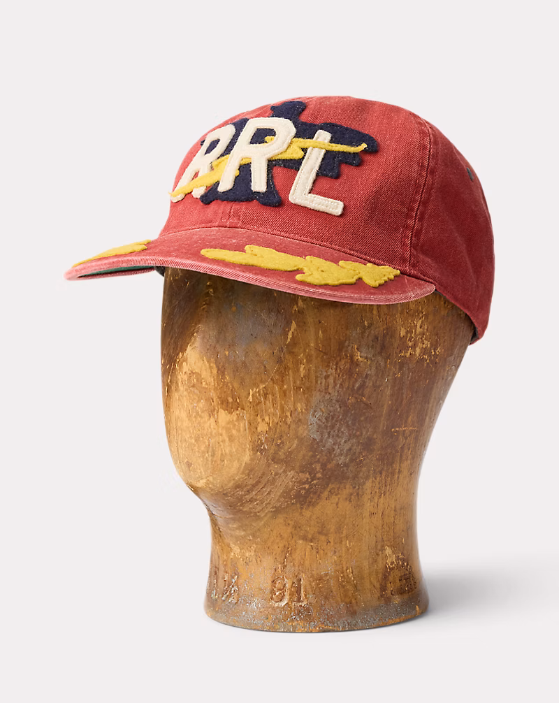 ロゴアップリケド ツイル ボール キャップ