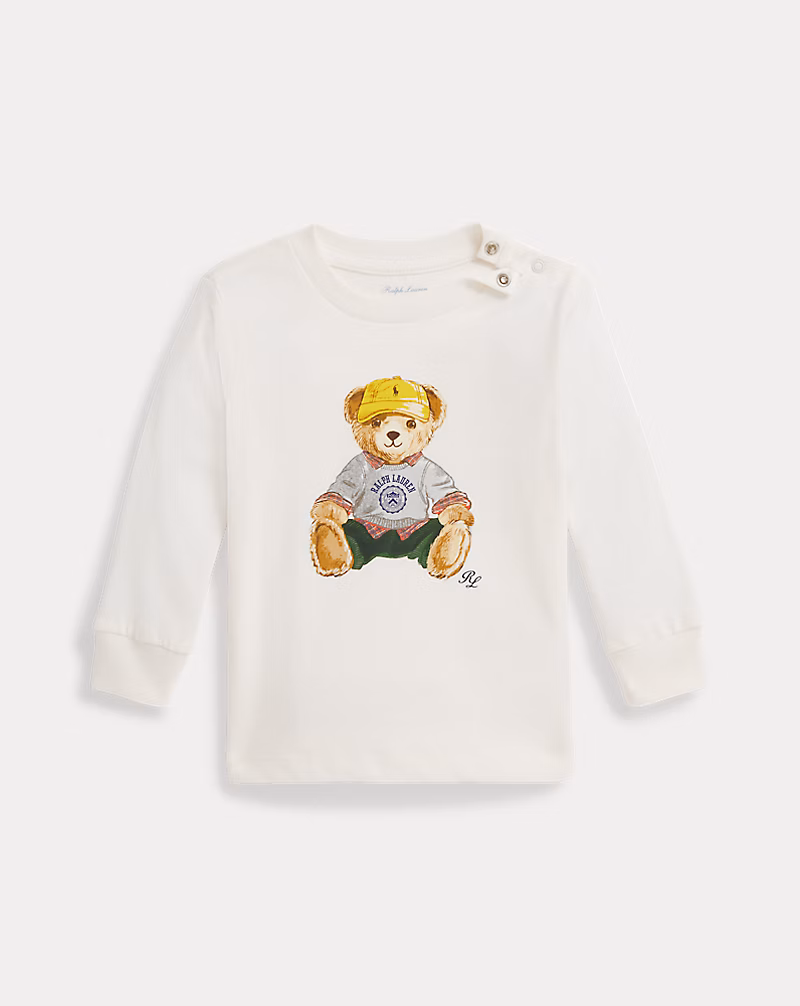 Polo ベア コットン ロングスリーブ Tシャツ