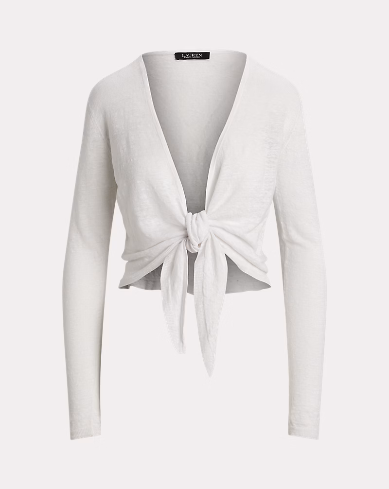 タイフロント リネン カーディガン