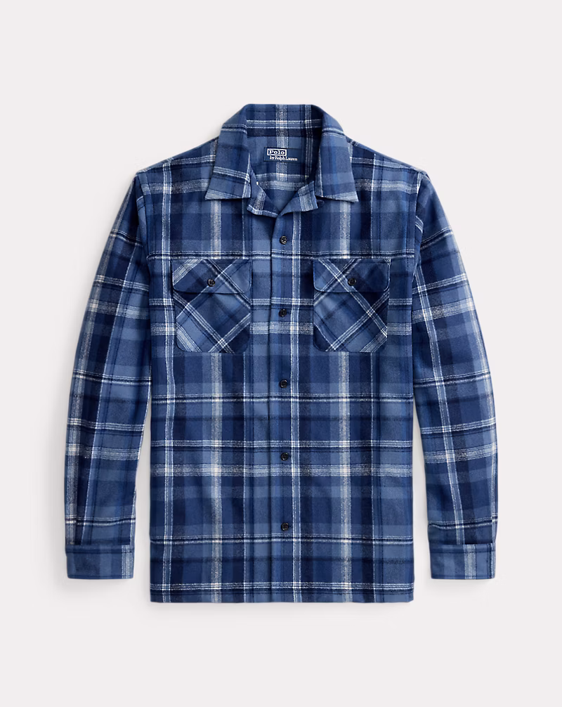 クラシック フィット チェック ウール シャツ