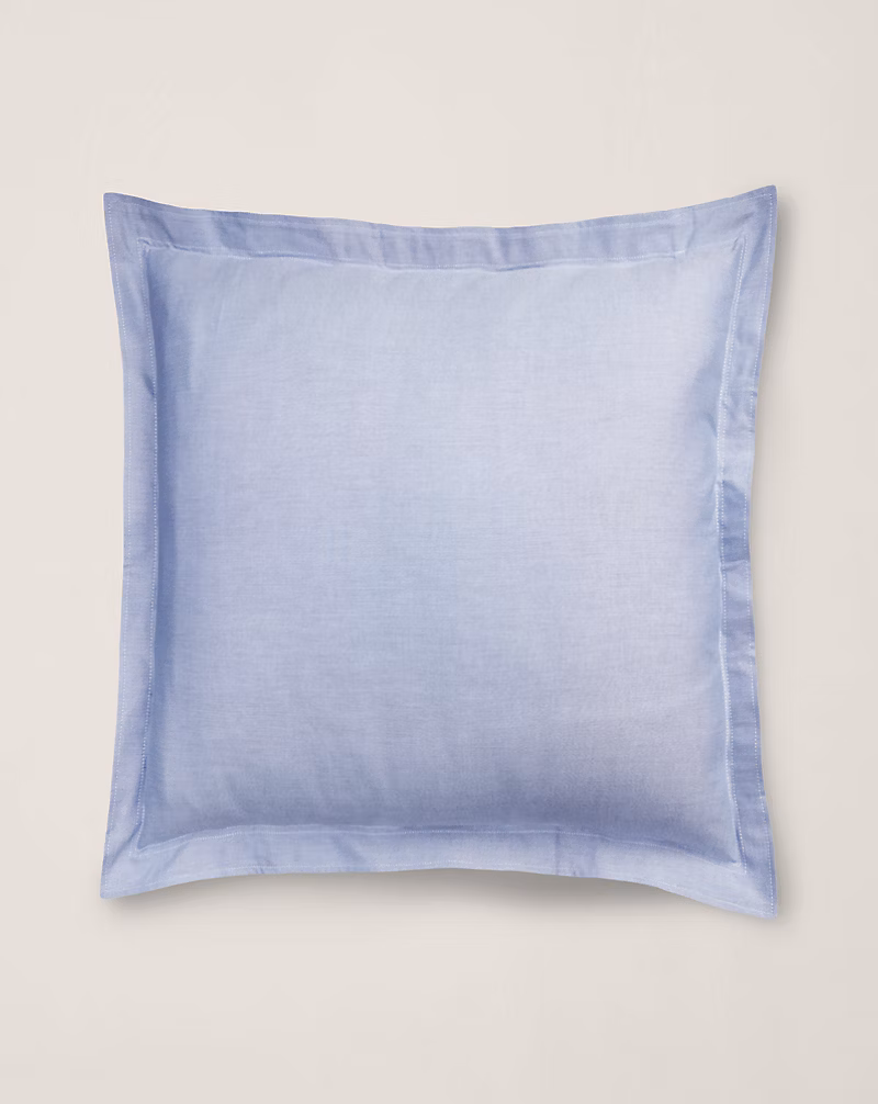 オーガニック コットン オックスフォード ソリッド シャム