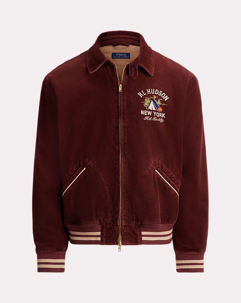 コーデュロイ グラフィック トラック ジャケット