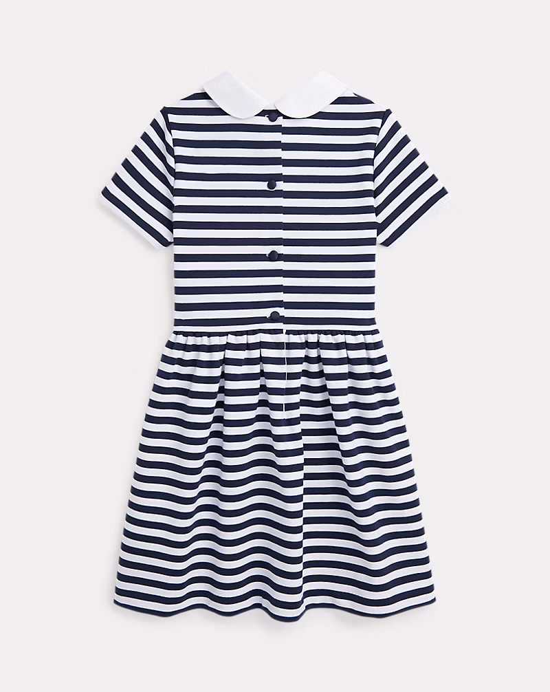 ストライプド ポンチ ドレス