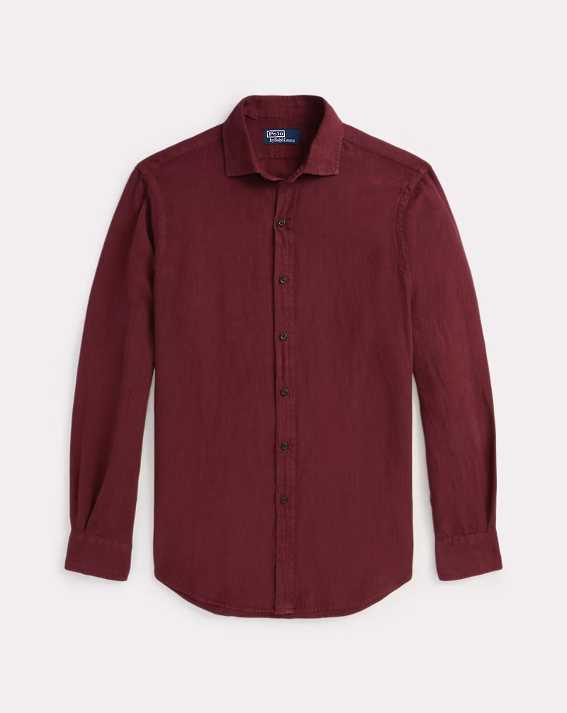 クラシック フィット リネン シャツ